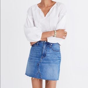 Madewell denim skirt
